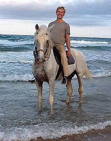 Reiten und am Strand entspannen