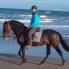 Ausritt am Strand