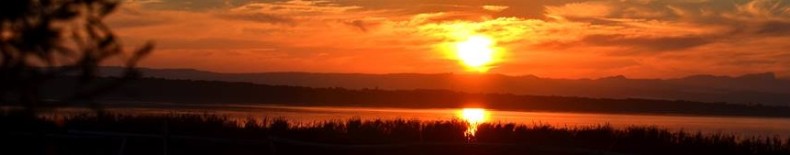Sonnenuntergang an der Lagune